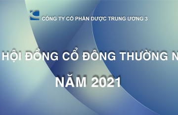 Thông báo họp ĐHĐCĐ thường niên năm 2021